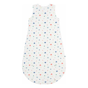 Petit Bateau – Schlafstrampler mit Herzmuster | Weiß