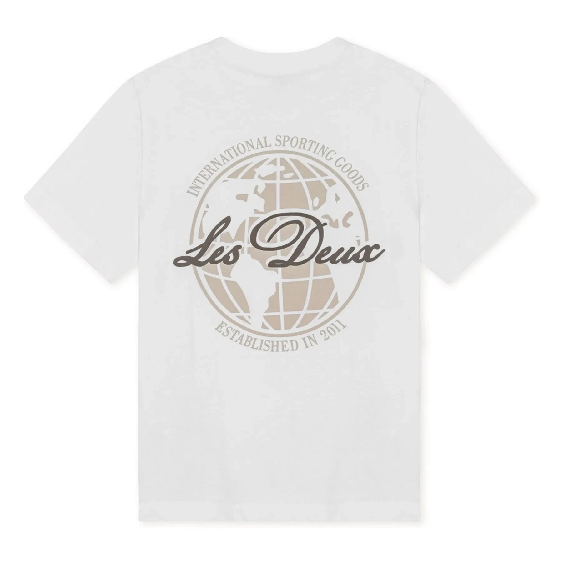 Les Deux - Globe Les Deux T-Shirt Bio-Baumwolle | Weiß
