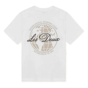 Les Deux - Globe Les Deux T-Shirt Bio-Baumwolle | Weiß