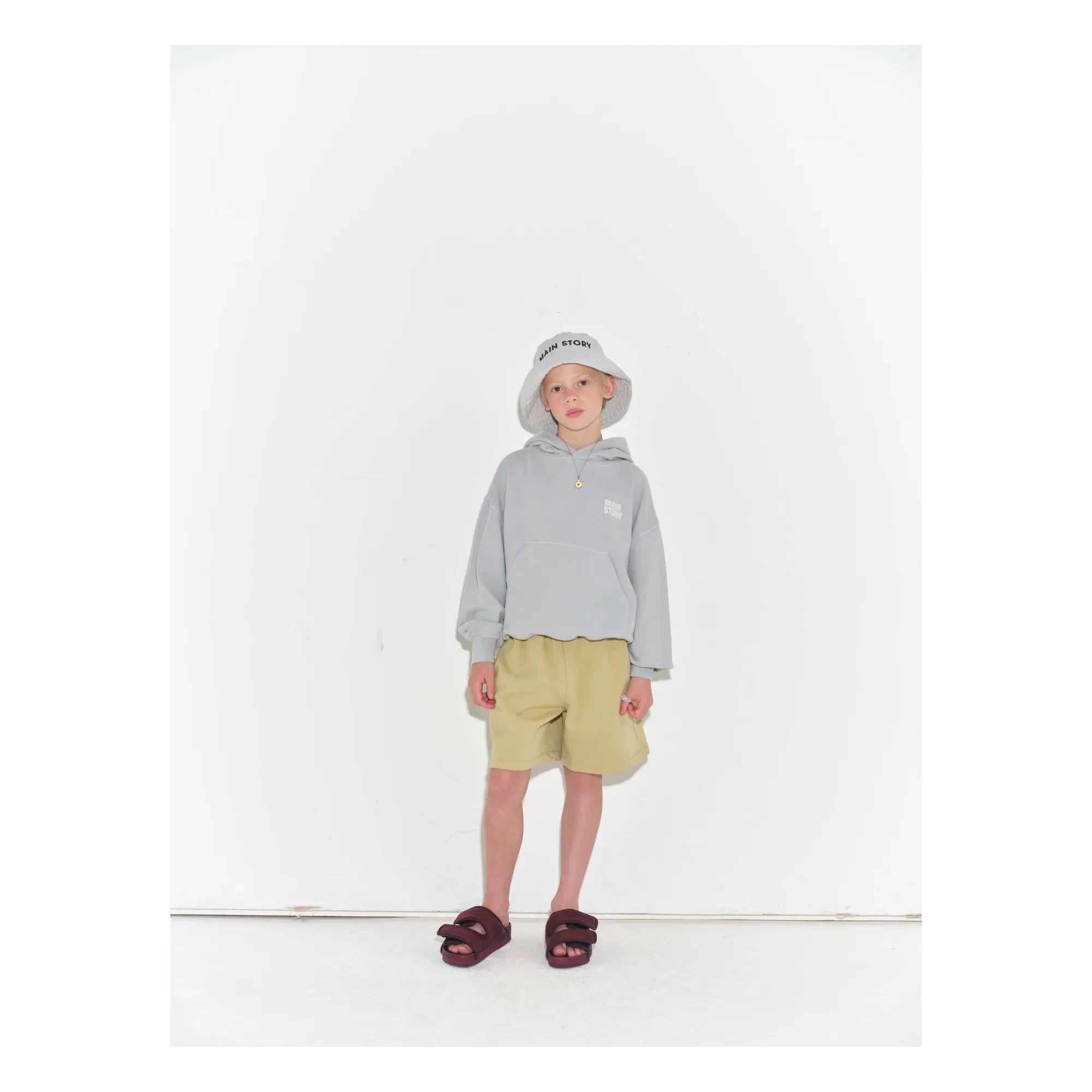 Main Story – Kapuzen-Sweatshirt aus Bio-Baumwolle | Hellgrau