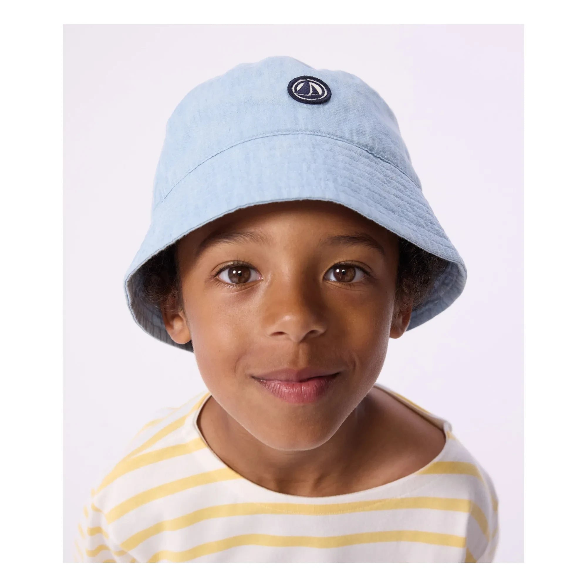 Petit Bateau - Fischerhut aus Denim | Hellblau