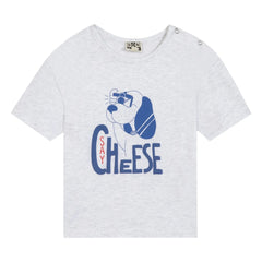 Bonton - Livo Say Cheese Gepunktetes T-Shirt | Grau