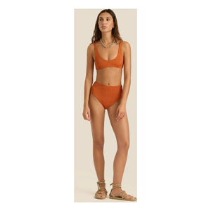 Soleil Soleil - Flo Jersey-Top | Terrakotta