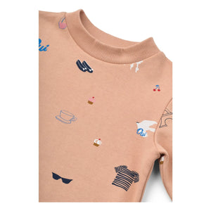 Liewood - Thora Paris Bio-Baumwoll-Sweatshirt | Pfirsich