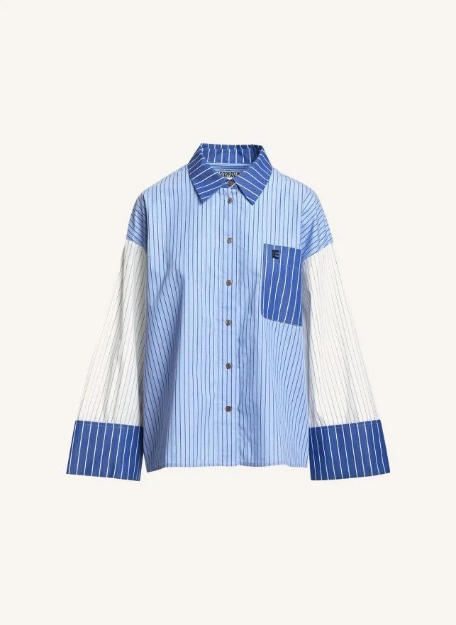 Essentiel Antwerp - Kovid Mix Hemd | Blau