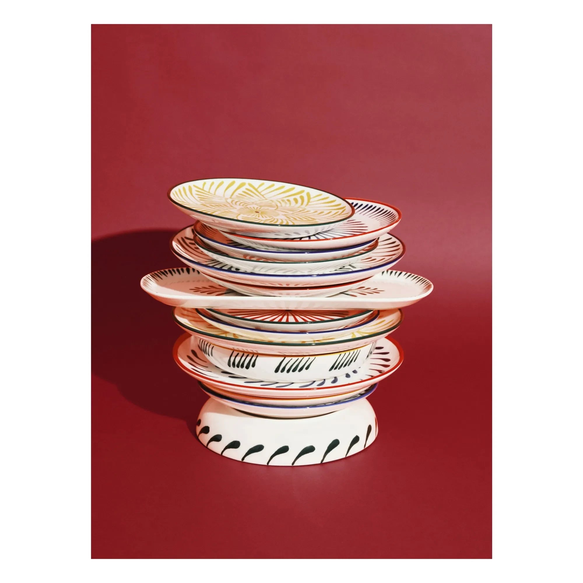 Serax - Baazar çorba tabakları, Waww La Table - 4'lü Set | Kırmızı