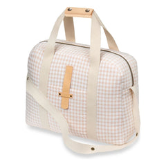 1+ in the family - Vichy Wickeltasche | Beige-Rosa