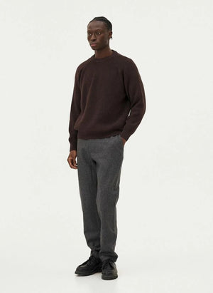 Noyoco - Oslo Pullover aus Merinowolle und Bio-Baumwolle | Braun