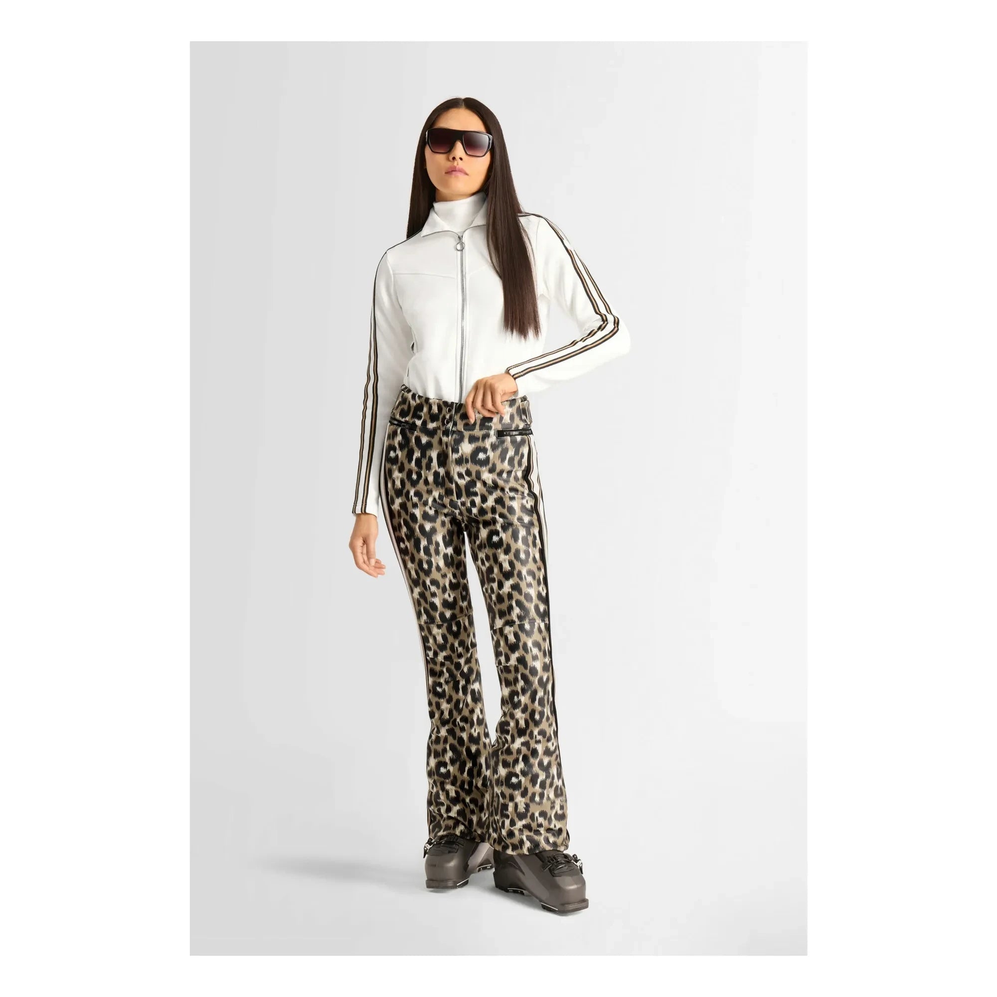 Fusalp - Elancia Leopard Spindle Skihose | Hellbraun