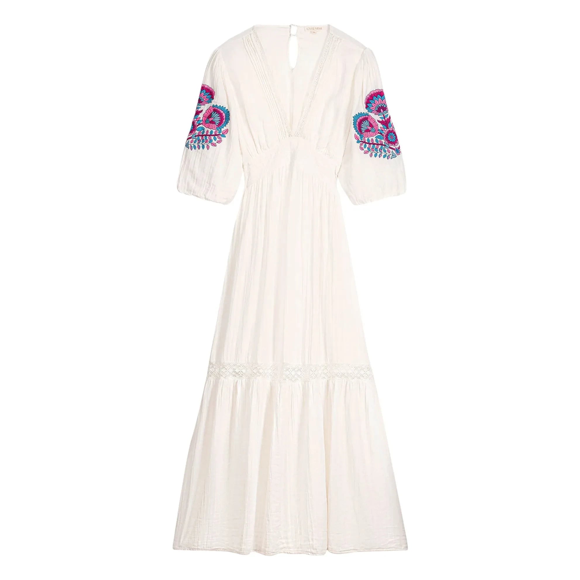 Louise Misha - Aurelia Kleid aus Bio-Baumwolle | Weiß