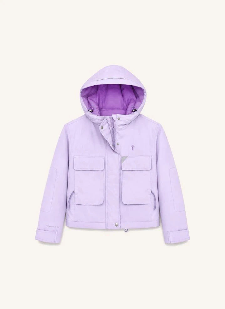 Töastie - Wasserdichte Windjacke mit Futter aus recycelten Fasern | Lila