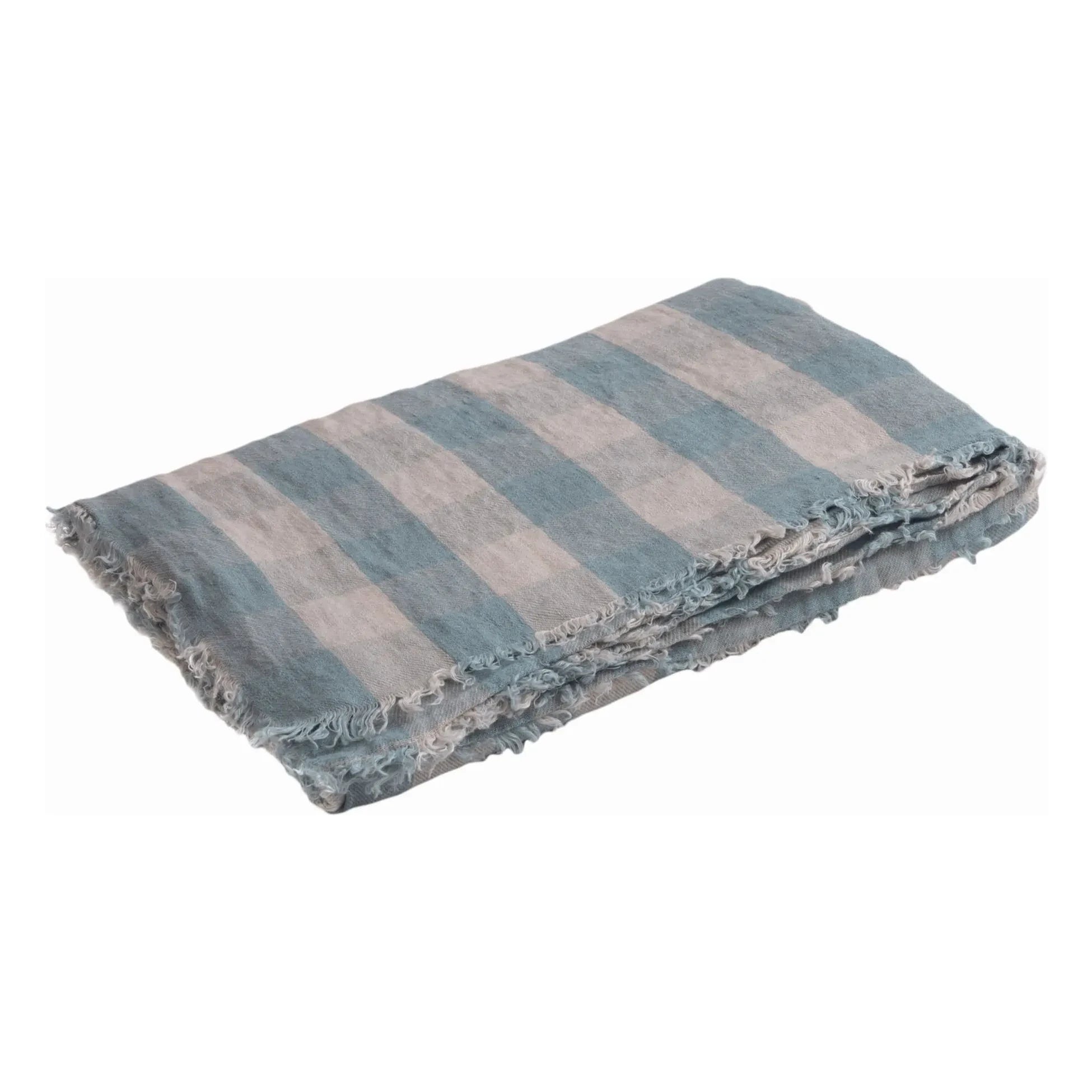 Maison de Vacances - Gewaschenes Leinen-Vichy-Cottage-Plaid | Nuage