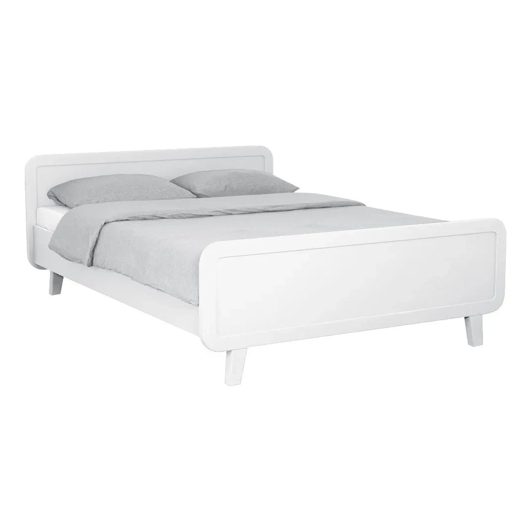 Laurette - Rundes Bett 140x200cm | Weiß