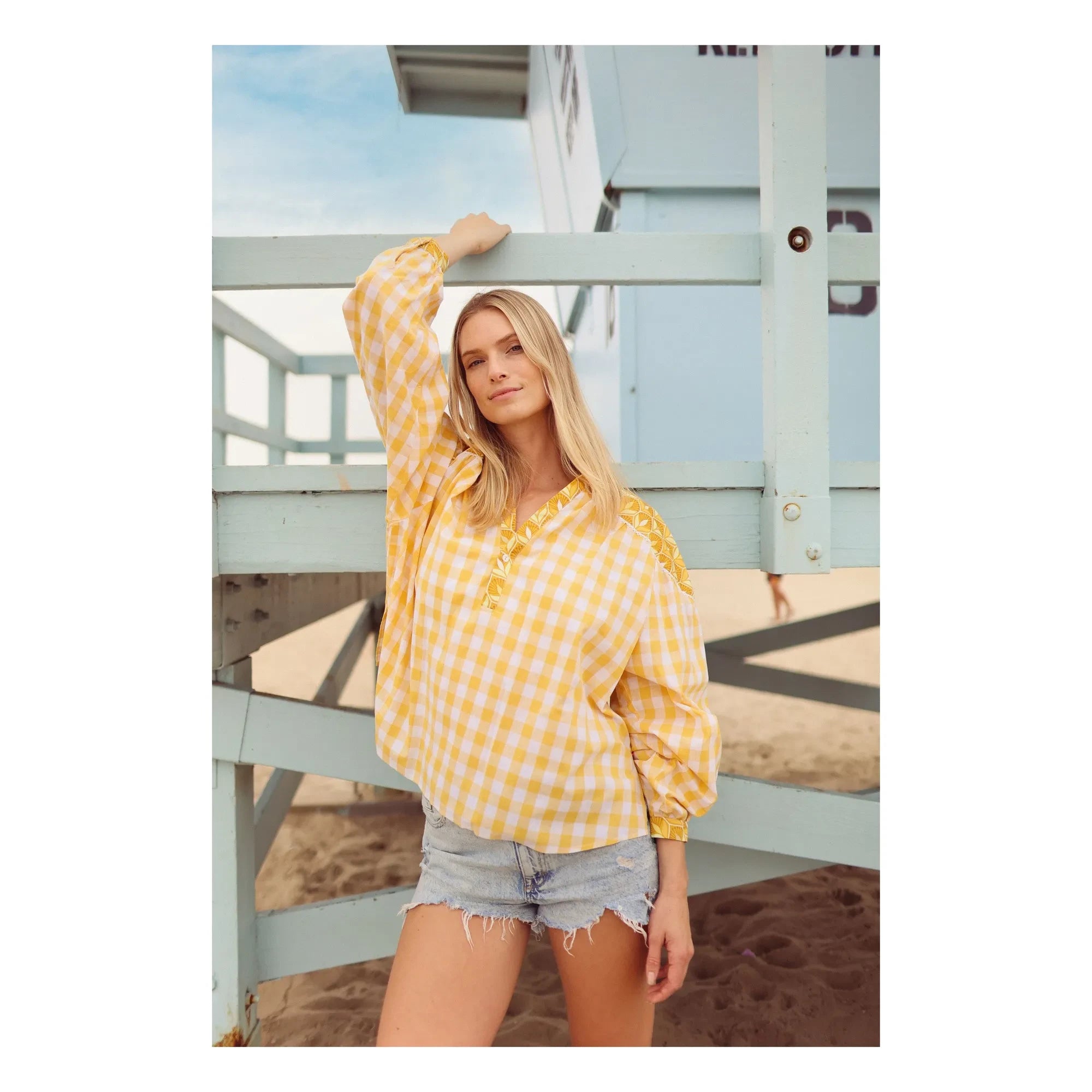 Paolina - Zeitlose Emilie Bluse | Gelb
