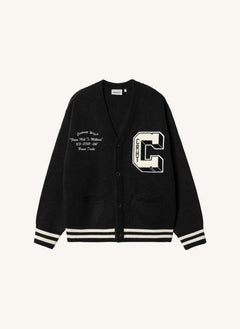 Carhartt WIP - Braune Enten Strickjacke | Schwarz