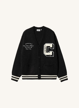 Carhartt WIP - Braune Enten Strickjacke | Schwarz