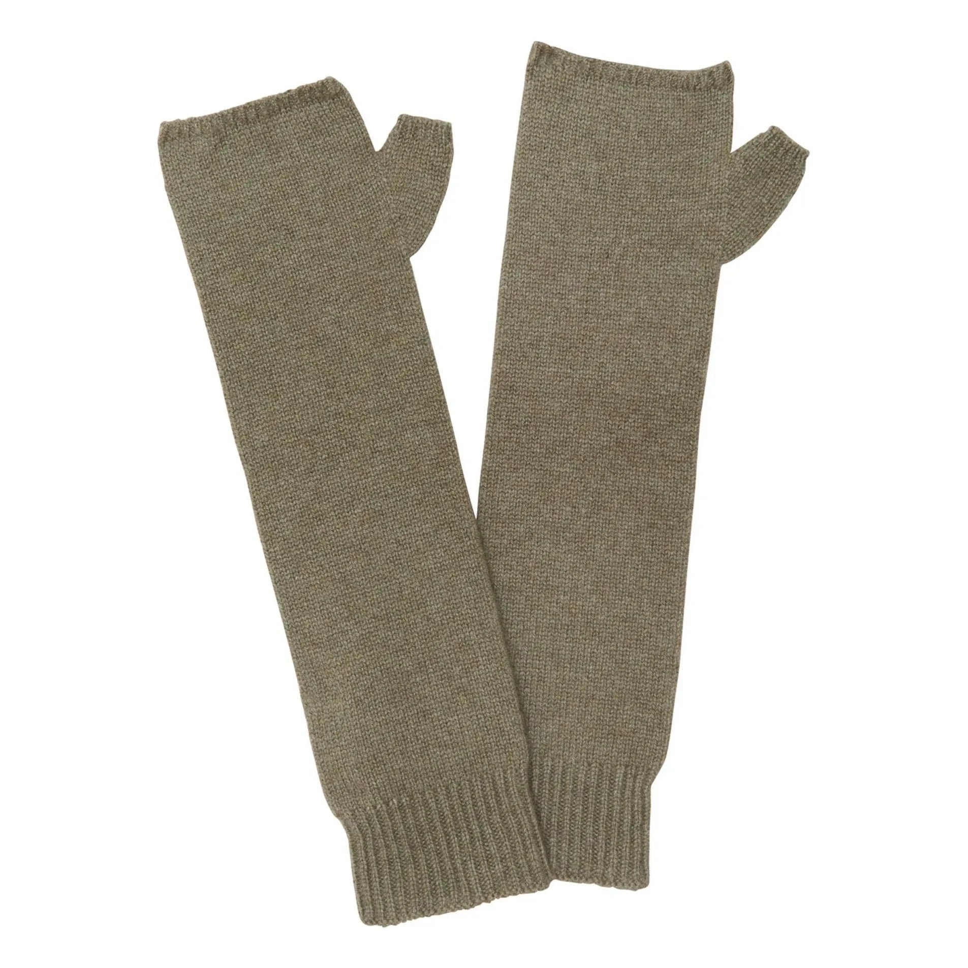 Kujten - Kaschmirhandschuhe Sotschi | Marmoriertes Khaki