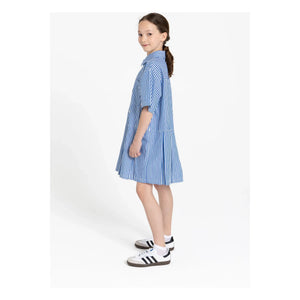 Finger in the nose - Dakota Gestreiftes Kleid | Blau