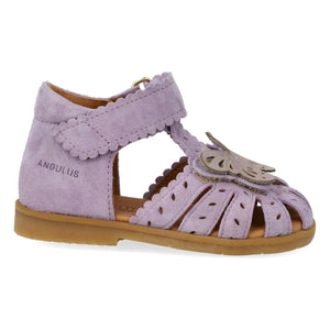 Angulus - Kratzige Schmetterling Wildleder Sandalen | Flieder