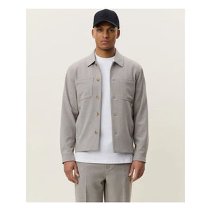 Les Deux - Veste Check Hybrid | Braun