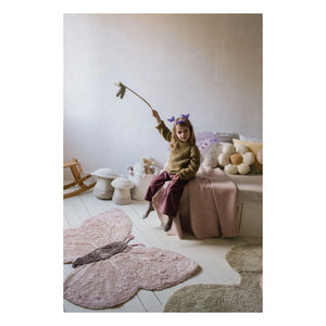 Lorena Canals - Schmetterling Teppich | Rosa