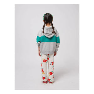 Bobo Choses - Joy Sweatshirt mit Reißverschluss aus Bio-Baumwolle | Grau meliert