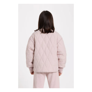 Smallable Kid - Wattierte Woll-Bomberjacke | Blassrosa
