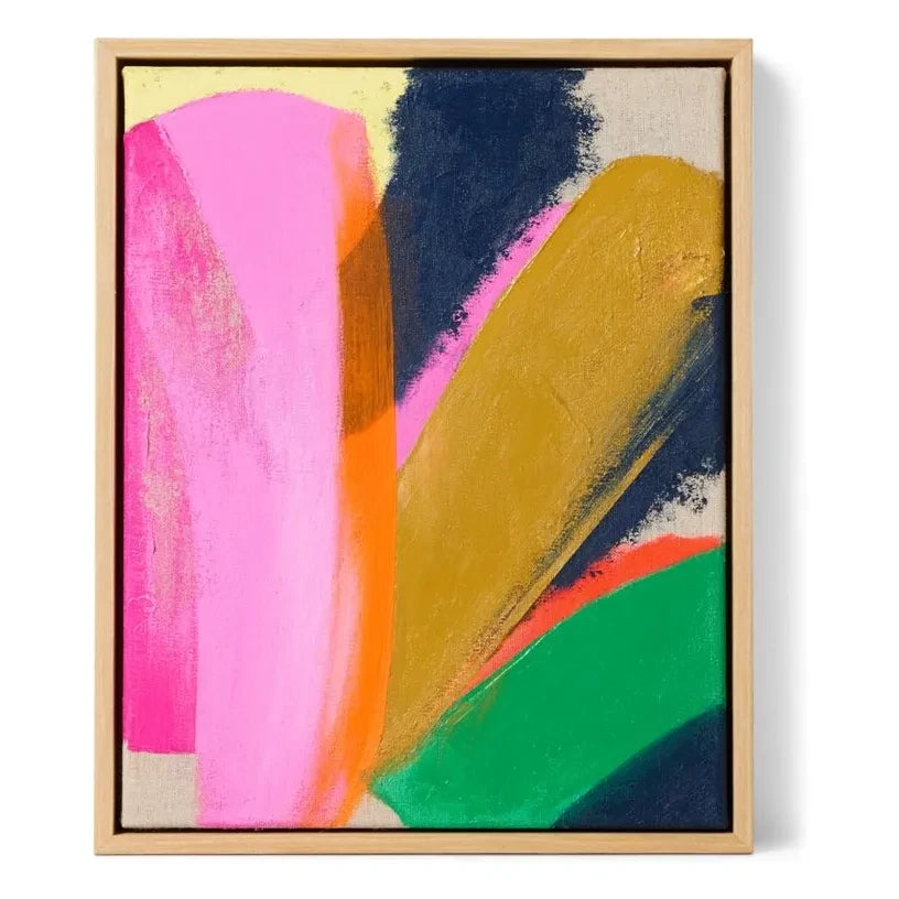HKliving - Abstraktes Bild Bright Lights | Pink