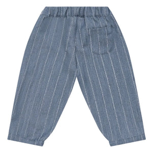 Donsje - Gestreifte Mink-Hose | Denimblau