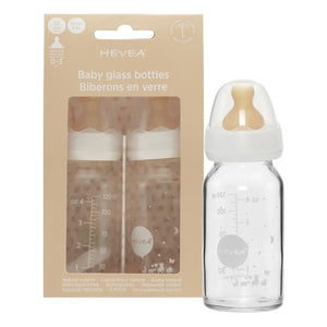 Hevea - Baby-Glasflasche 240 ml - 2er-Set