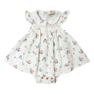 Tocoto Vintage - Blumenkleid | Weiß