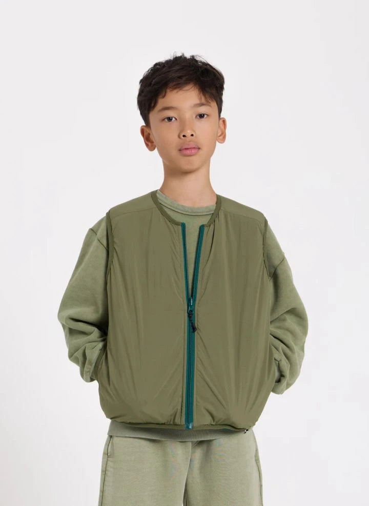 Finger in the nose - Peasy Sherpa Ärmellose Jacke | Grün