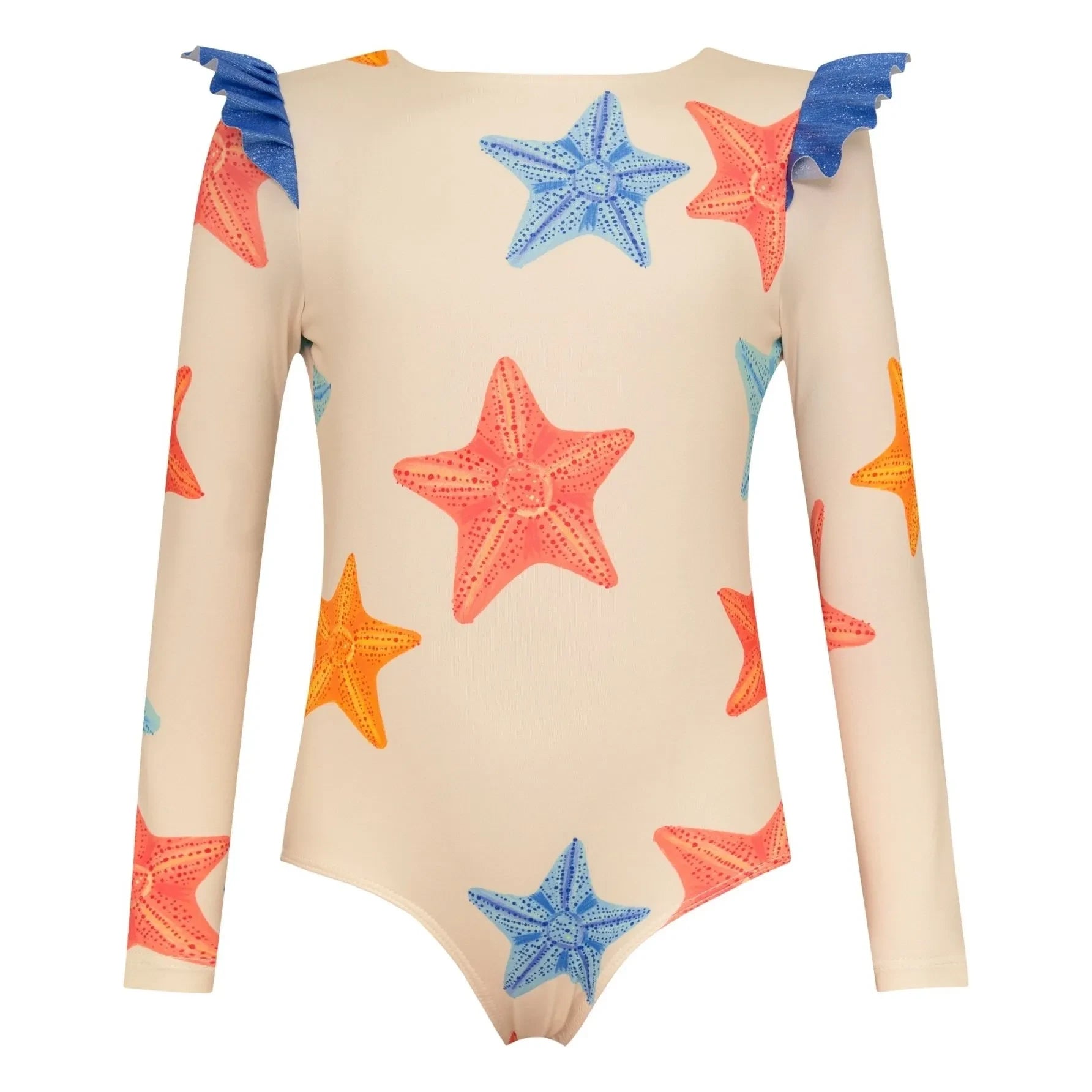 Pepita & Me - Wings Etoiles Langarm-Badeanzug | Ecru