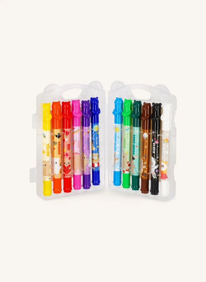 Legami - 12er Set Teddy Friends Filzstifte