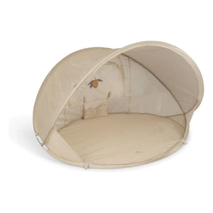 Konges Sløjd - Kleines Pop-Up Strandzelt Tea Stripe | Beige