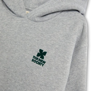 Die neue Gesellschaft – TNS Logo Kapüşonlu Sweatshirt | Gri