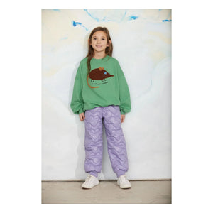 Mini Rodini - Fil Detaylı Nakışlı Organik Pamuklu Sweatshirt | Yeşil