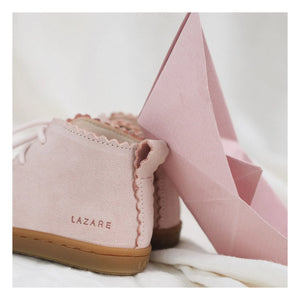 Lazare - Feston Raoul Wildleder Sneakers mit Schnürung | Puderrosa