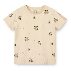 Liewood - Apia Pfirsich Bio-Baumwoll-T-Shirt | Ecru