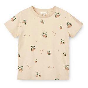 Liewood - Apia Pfirsich Bio-Baumwoll-T-Shirt | Ecru
