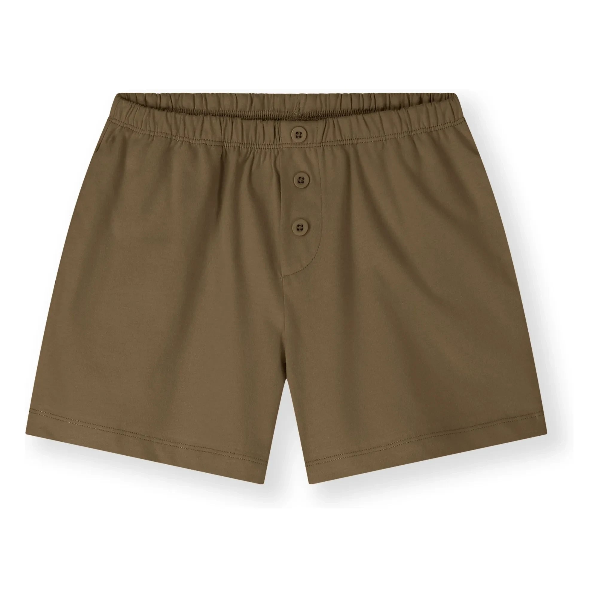 Gray Label – Shorts mit Knöpfen aus Bio-Baumwolle | Khakibraun