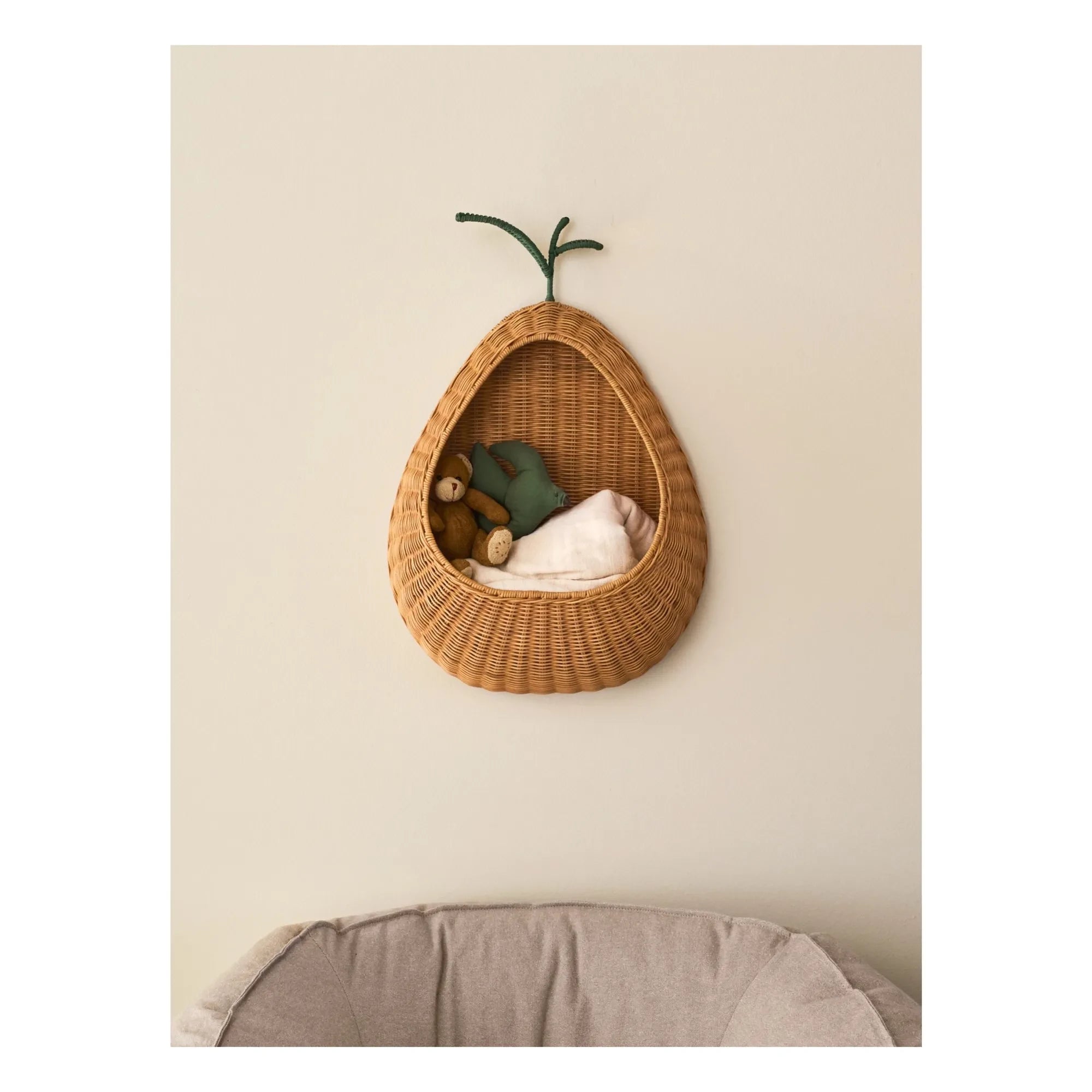 Ferm Living Kids - Birnen-Wandkorb