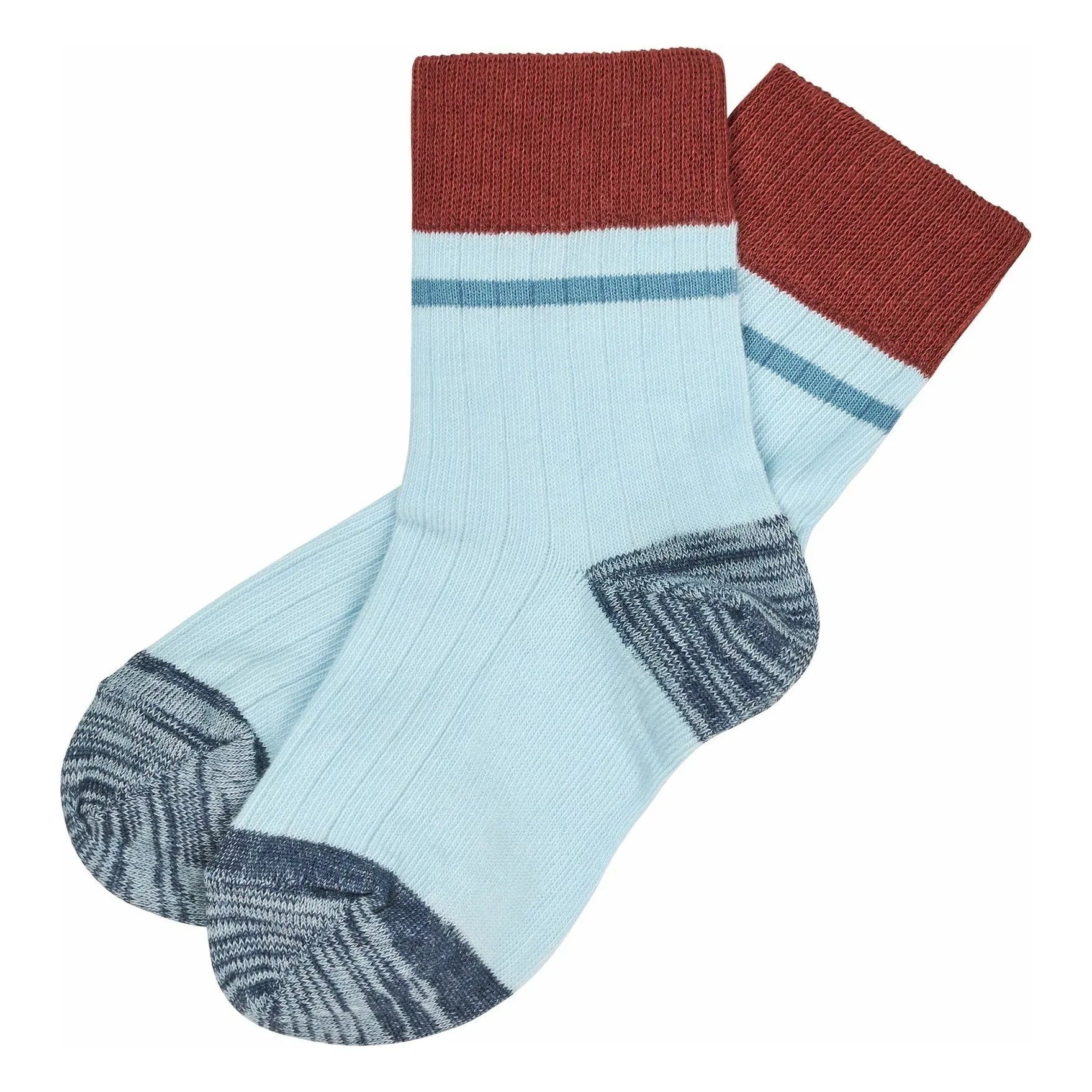 FUB - ColorBlock Extra Feine Netzsocken | Hellblau