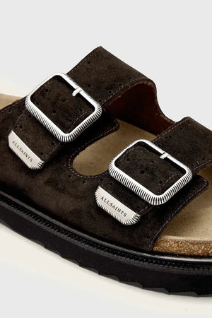AllSaints Randal Sandal Wildleder-Pantoletten