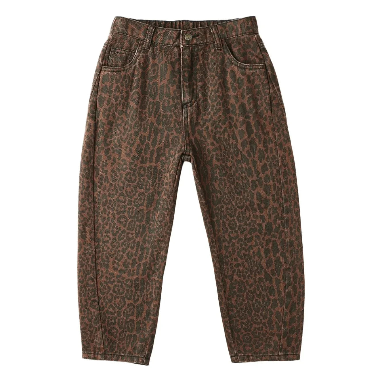 Rylee + Cru - Leoparden Barrel Hose | Braun