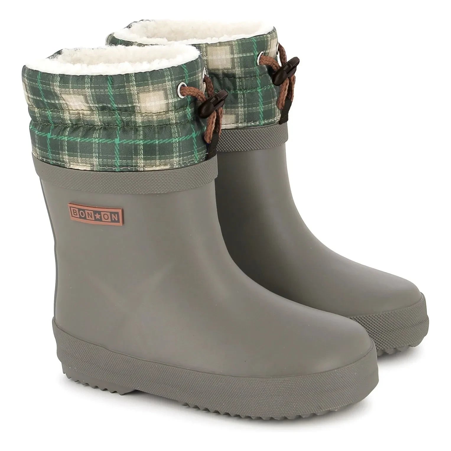 Bonton - Ploc Leder-Regenstiefel | Khaki