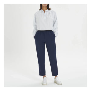 Pomandère - Hose aus Wolle mit Gummizug | Marineblau