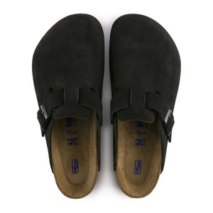 BIRKENSTOCK - Boston Wildleder-Clogs - Erwachsenenkollektion | Schwarz