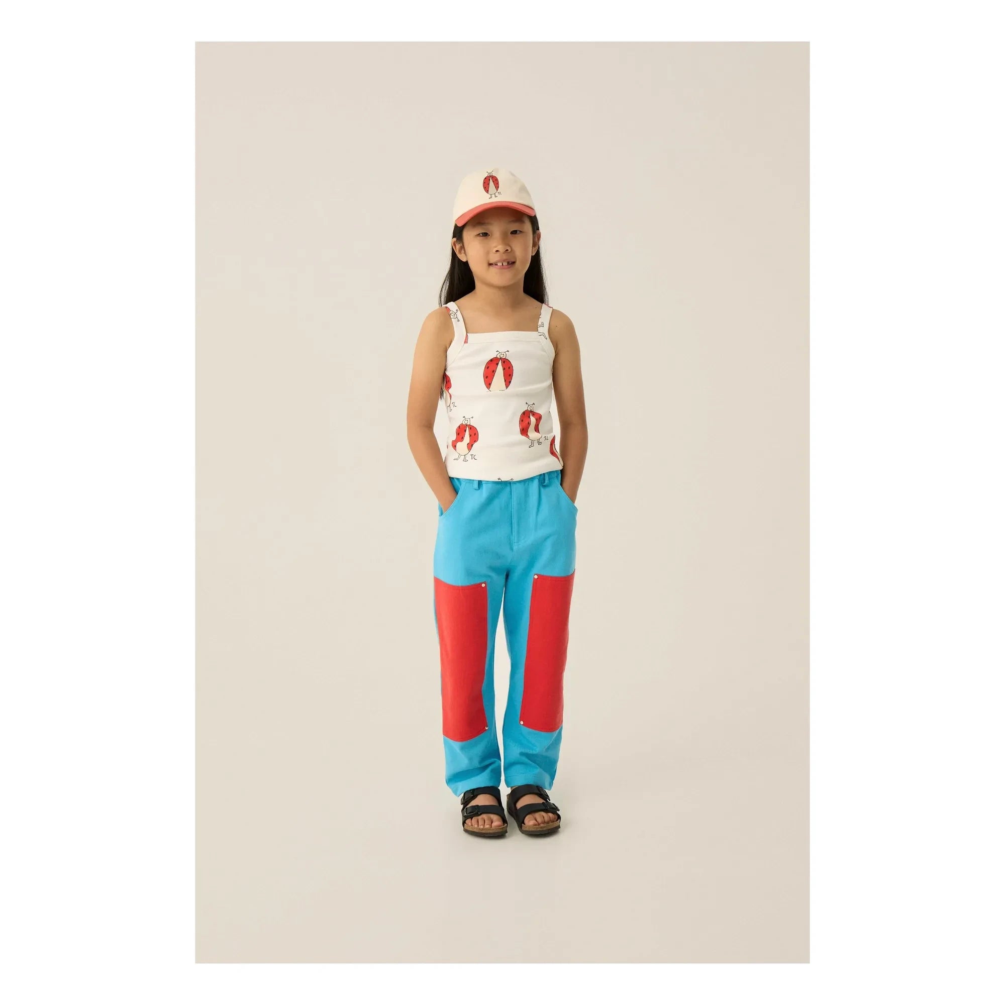 The Campamento - Marienkäfer geripptes Tanktop | Ecru