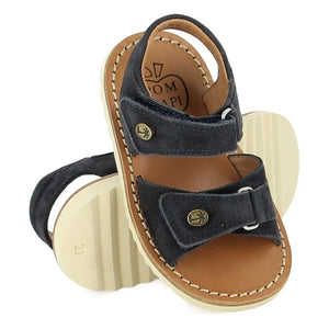 Pom d'Api - Waff Easy Nubuk Sandalen | Dunkelblau